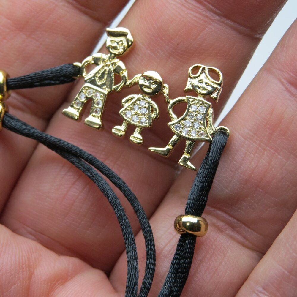 14k plated Mother's Girl Boy Bracelet